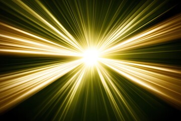 Poster - radiant burst of golden light radiating outward from a central point on a dark background