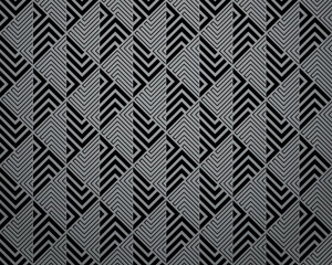 Fototapete - Abstract geometric pattern. A seamless vector background. Gray and black ornament. Graphic modern pattern. Simple lattice graphic design