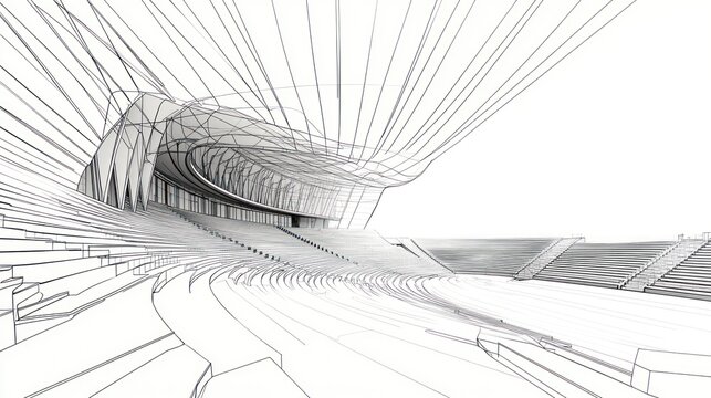 Architectural Design: Amphitheater Blueprint
