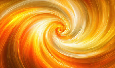 Poster - vibrant orange and yellow swirl abstract background with dynamic motion effect.