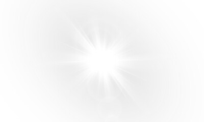 Wall Mural - png light with sun glare. overlay sun, sunrays, and glare in png format. gold flare and glare. png s