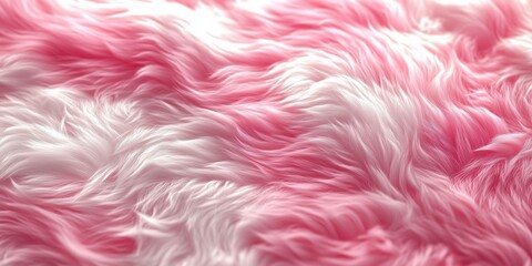 Poster - Soft pink and white fluffy texture resembling fur or fabric for design purposes