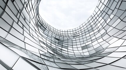 Poster - abstract structural design a modern geometric architecture for futuristic concepts and innovative ba