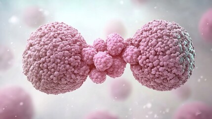 Poster - Conceptual Visualization of Merging Human Microbial Cells in Artistic Representation for Educational and Scientific Purposes