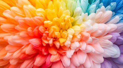 Wall Mural - Macro shot of colorful flower in vivid detail