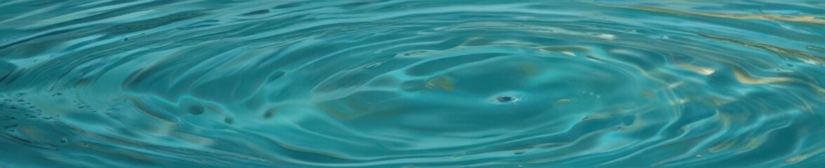 Wall Mural - Abstract swirling aqua and teal water ripples, calming background, green, effect