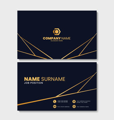 Fototapete - Creative name card design template. Professional business card layout design. Vector illustration