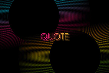 Poster - Colorful shiny linear circles abstract futuristic tech background. Vector minimal geometric design