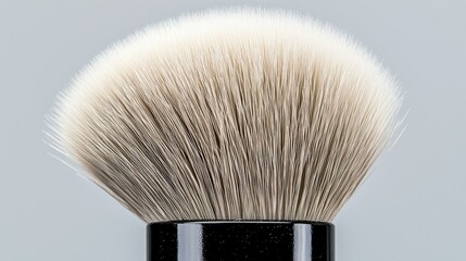 Poster - The close up view reveals the bristles of a makeup brush