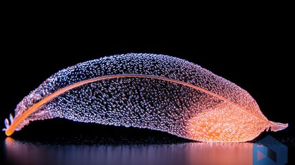 Poster - A beautiful detailed close up of a delicate leaf