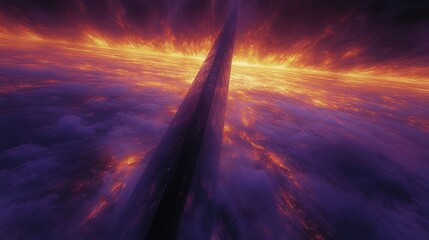 Wall Mural - Cosmic vortex emergence abstract nebula energy ethereal sky twilight galactic singularity dark matter interdimensional gateway