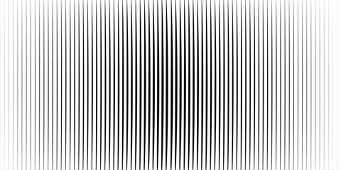 Poster - Vertical line pattern. From thin line to thick. Parallel straight lines monochrome pattern geometric texture. Black streak. Faded dynamic backdrop. Vector illustration
