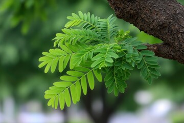 green leaf on tree branch