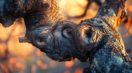 Twisted Tree Branch Sunrise
