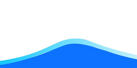 Poster - Blue wave vector abstract background