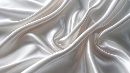 Aufkleber - An elegant display of smooth, silky fabric, gracefully draped to showcase its luxurious texture