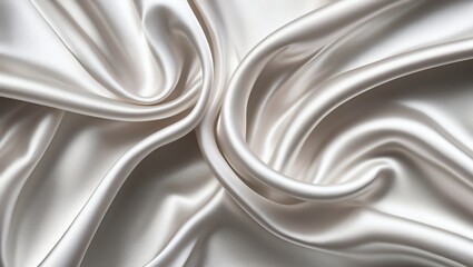 Poster - a close-up of shimmering fabric, showing off luxurious details and soft textures. The folds and curves create an elegant and dreamy atmosphere