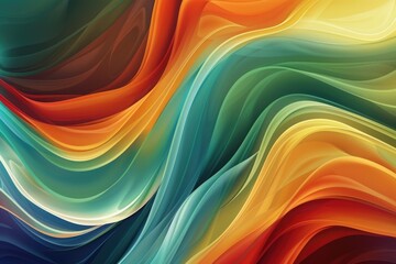 Poster - abstract colorful waves in red, purple, and blue on a white background. background image of digital 