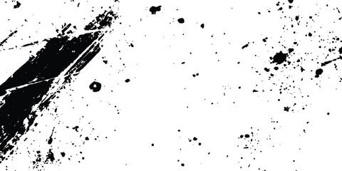 Fototapete - Abstract grunge black and white distressed texture background. Scratch marks on white and transparent background. Sketch abstract grunge backgrounds to create a distressed effect. 