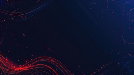 Poster - Discover a minimalistic sci-fi background featuring flowing lines and vibrant colors. Perfect for technology, digital art, and abstract design projects.