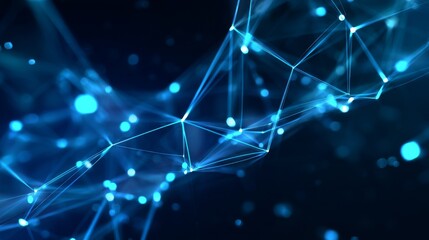 Poster - The motion of digital data flow is a key aspect of abstract technology, with big data being transferred and stored through cutting-edge methods including block chain, servers, and high-speed internet