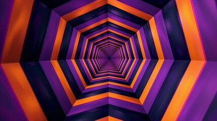 Fototapete - Dynamic abstract tunnel of vibrant colors illustrating depth and movement in digital art