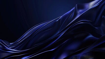 Poster - abstract picture micro light sparkling particle represent data flow vivid flowing wave with high tec