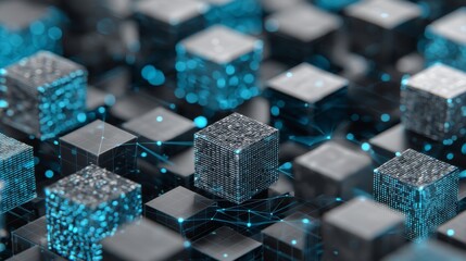 Poster - Digital technology, along with global business connections, data analysis, social media marketing strategies, development of digital software, teamwork, and business strategy, all form part of the