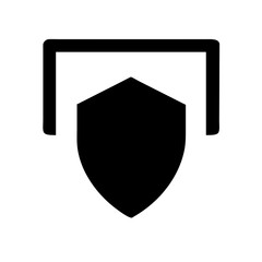 shield icon isolated on transparent background