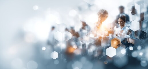 Poster - Global business networks drive economic growth through financial and banking data analysis, customer service, technological advancements, teamwork, strategic planning, and digital marketing