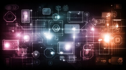 Poster - Technology-themed backgrounds for web pages and PPT are often abstract graphic posters