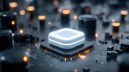 Poster - A 5G router with the latest internet technology, emphasizing speed and security, is the main focus