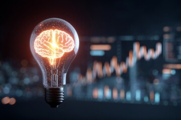 Poster - A conceptual image depicting a creative light bulb representing technology