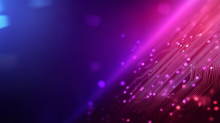 Aufkleber - A high-tech background with a futuristic twist, showcasing abstract circuit board patterns in shades of blue and purple, is well-suited for themes involving innovation, modern digital design, and