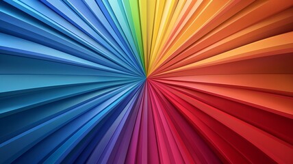Fototapete - Vibrant colors radiate from the center creating a mesmerizing visual experience in artwork