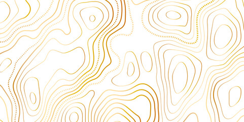 Poster - Abstract topographic map contour, white background and colorful wave lines pattern texture. geographic contour map grid backdrop paper texture. terrain path isolated on a background.	