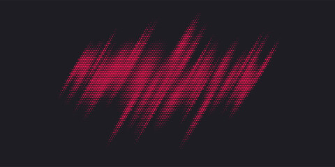 Poster - Monochrome printing raster. Abstract vector halftone background.