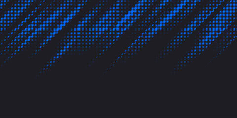 Leinwandbilder - Bright vector illustration of magic sparkling shiny particles and lines on dark background.