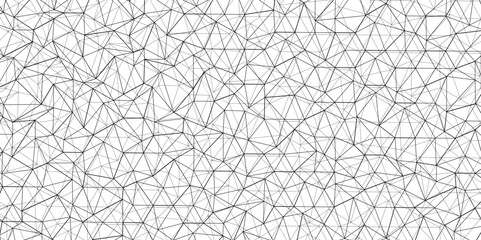 Abstract of simple gray line triangle pattern geometric background .white background creative and geometric shape with white luxury pattern .Gray and white geometric background with low poly triangle