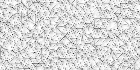 Abstract of simple gray line triangle pattern geometric background .white background creative and geometric shape with white luxury pattern .Gray and white geometric background with low poly triangle
