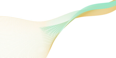 Poster - wavy shape with colorful gradient. vector illustration.