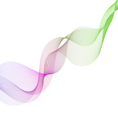 Poster - wavy shape with colorful gradient. vector illustration.