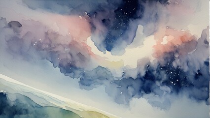 Wall Mural - blue sky and clouds