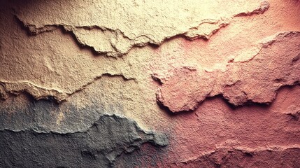 Poster - Creamy-white textured wall with subtle vignette shadows, offering a serene backdrop and expansive free space ideal for creative projects and design inspiration.