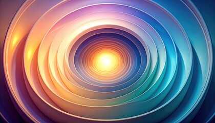 Poster - Dynamic colorful spiral abstract art digital creation vibrant design studio setting close-up view visual concept for artistic exploration