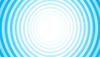 Poster - Vibrant circular waves abstract design digital art blue gradient background visual concept
