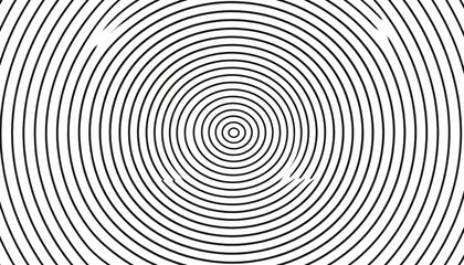 Poster - Spiraling black and white patterns abstract art digital design minimalist style top-down view visual concept