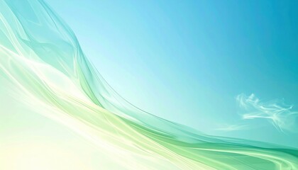Poster - Abstract light waves digital art creative background tranquil environment aesthetic viewpoint
