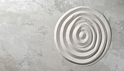 Poster - Abstract spiral design modern art gallery digital artwork minimalist environment top-down view conceptual creativity