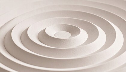 Poster - Creating dynamic spiral patterns in white paper art studio visual art minimalist environment top-down view artistic concept